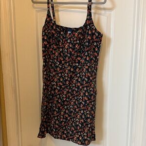 Old Navy Navy Blue Floral Dress XL
